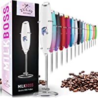 Zulay - Espumador de leche original para café con leche- mezclador de batidor para café- mini espumante para capuchino…